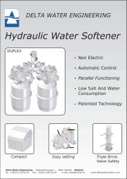 DELTA WATER ENGINEERING Hydraulic Water Softener
