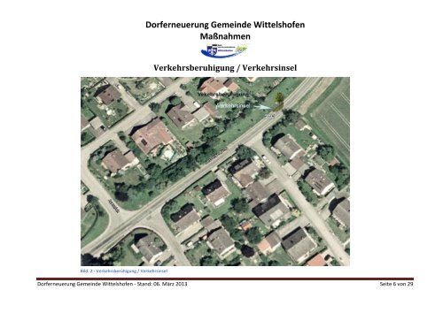 Dorferneuerung Gemeinde Wittelshofen Maßnahmen Arbeitskreis 1 ...