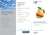 Summer School 2008 Weiterbildung Networking Spaß Trainings auf ...