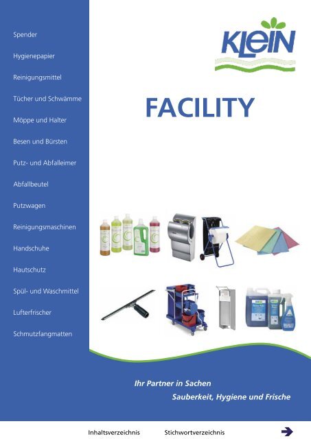 Facility Katalog - Wilhelm Klein GmbH