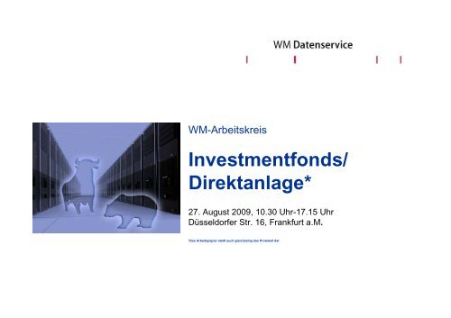 Investmentfonds - WM Datenservice