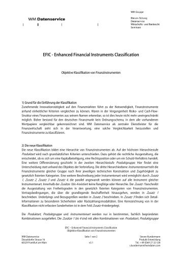 EFIC - Enhanced Financial Instruments ... - WM Datenservice