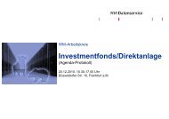 Investmentfonds/Direktanlage - WM Datenservice