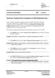 German Trading Floor Systems in WM Datenservice