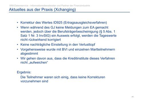 Investmentfonds/ Direktanlage - WM Datenservice