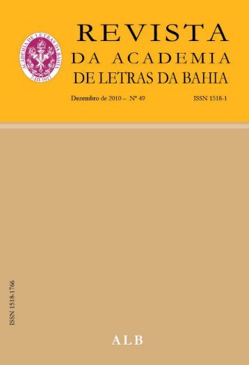 revista - Academia de Letras da Bahia