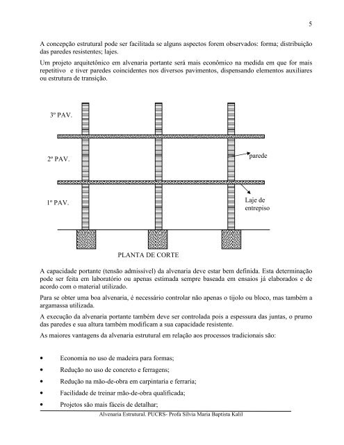 ALVENARIA ESTRUTURAL - pucrs