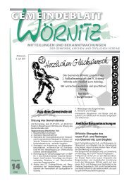 Herzlichen Glückwunsch - Wörnitz