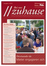 Bei uns zuhause - Ausgabe 3/2012 - Wohnungs-Verein Rheine