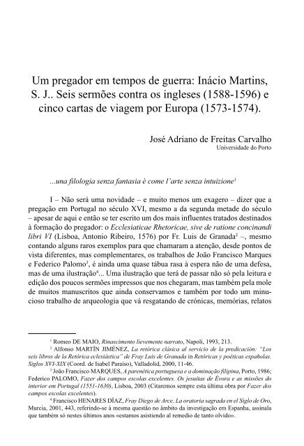 Um pregador em tempos de guerra : Inácio Martins - Universidade ...
