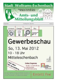 Amtsblatt Mai 2012 - Stadt Wolframs-Eschenbach