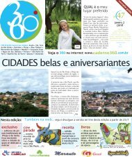 CIDADES belas e aniversariantes - Caderno 360