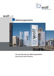 Abdichtungsprodukte - Roland Wolf GmbH