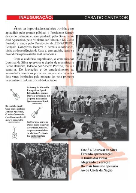 Revista Casa do Cantador - Nasa Eventos