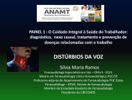 DISTÚRBIOS DA VOZ - ANAMT