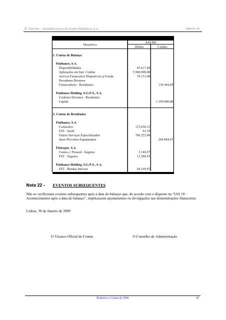 RELATÓRIO E CONTAS 2008 - Montepio