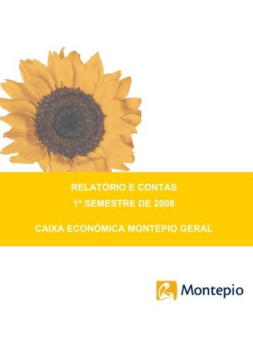 1º Semestre de 2008 (PDF) - Montepio