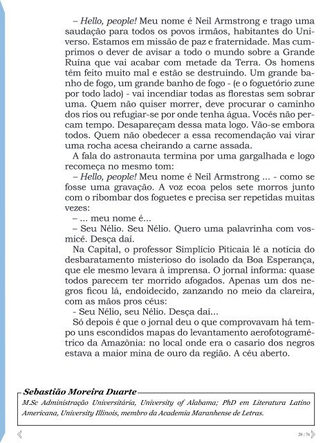 Comentários sobre o conto - Geia Plural