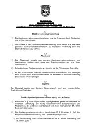 Hauptsatzung der Stadt Wolfhagen in der Neufassung vom 12. April ...