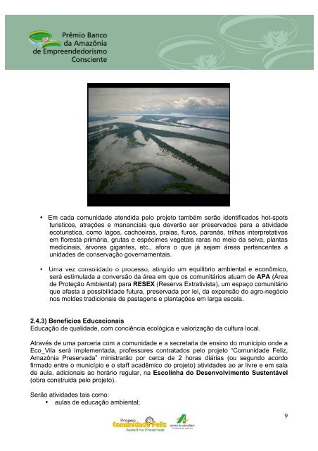 Turismo Ecossocial, Educação Ambiental e Capacitação - Banco da ...