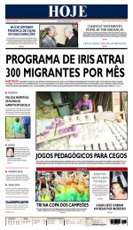 PROGRAMA DE IRIS ATRAI 300 MIGRANTES POR MÊS - Hoje