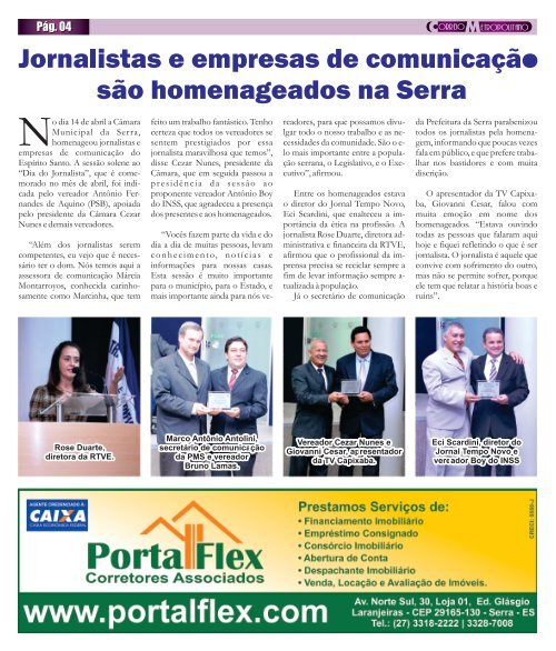 Edição Abril - Jornal Correio Metropolitano