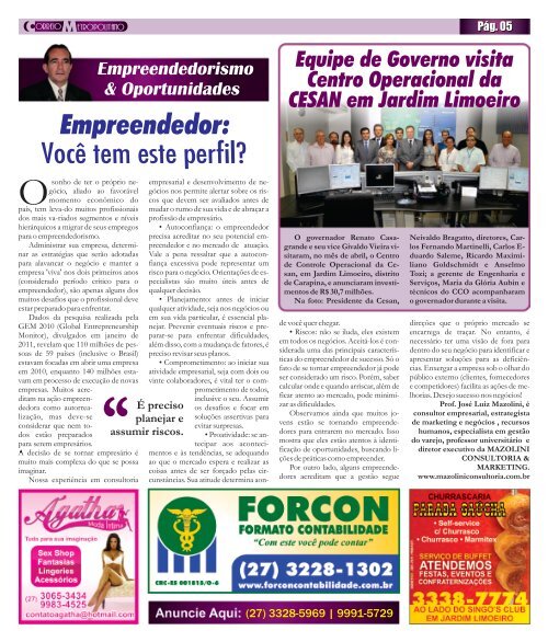 Edição Abril - Jornal Correio Metropolitano