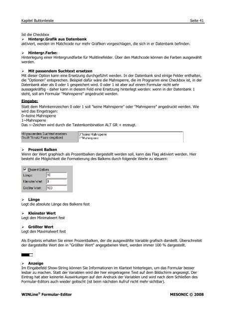 WINLine Formular Editor - Working-system.de