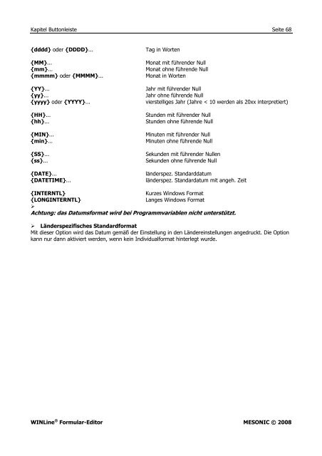 WINLine Formular Editor - Working-system.de