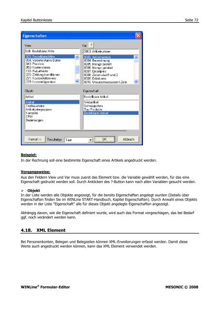 WINLine Formular Editor - Working-system.de