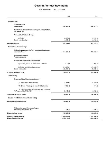 Ausdrucksammlung WINLine FIBU - Working-system.de