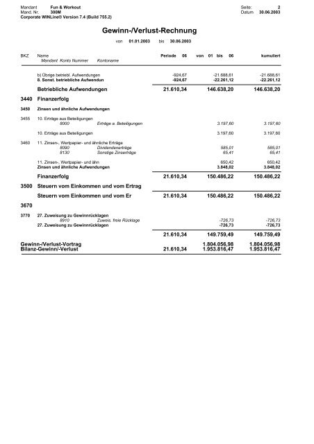 Ausdrucksammlung WINLine FIBU - Working-system.de