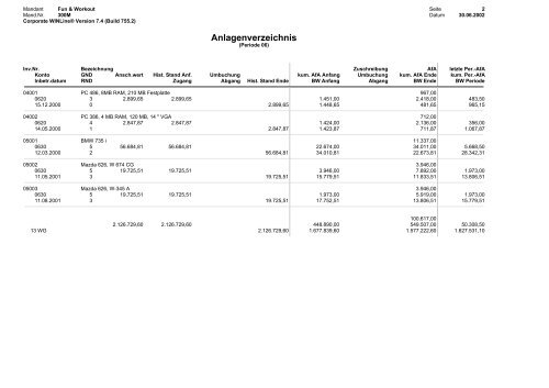 Ausdrucksammlung WINLine FIBU - Working-system.de