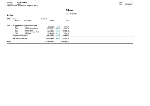 Ausdrucksammlung WINLine FIBU - Working-system.de