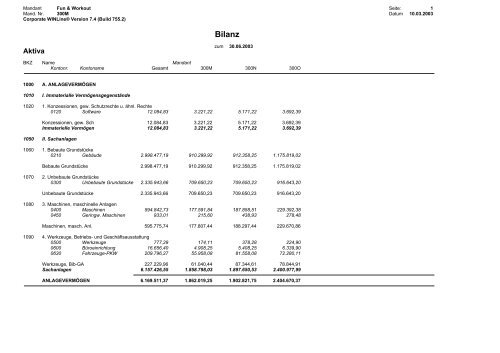 Ausdrucksammlung WINLine FIBU - Working-system.de