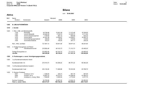 Ausdrucksammlung WINLine FIBU - Working-system.de