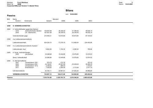 Ausdrucksammlung WINLine FIBU - Working-system.de