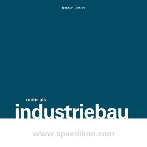 Produktdatenblatt speedikon Industriebau - Working-system.de