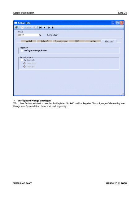 WINLine FAKT Teil 1 - Working-system.de