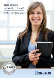 Erste Schritte mit work ... for all! CRM | ERP
