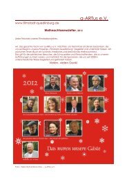 Weihnachtsnewsletter 2012