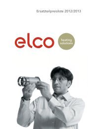 Elco Preisliste Ersatzteile