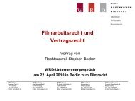 Filmarbeitsrecht und Vertragsrecht (140KiB)