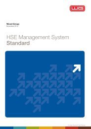 HSE Management System Standard - Wood Group