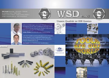Imagebroschüre - WSD Werkzeuge-Schrauben-Drehteile GmbH