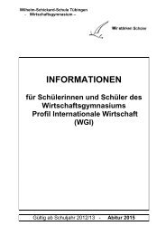 Informationsbroschüre ABI 2015 - (WGI) - Wilhelm-Schickard-Schule ...