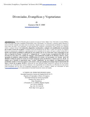 Divorciadas, Evangélicas y Vegetarianas - Gustavo Ott