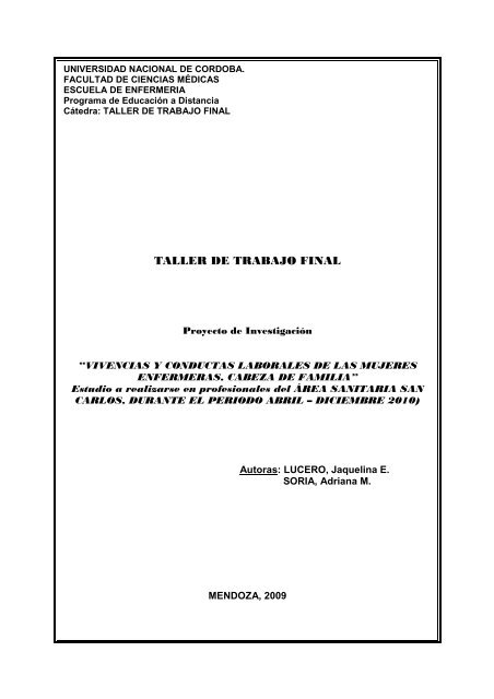 taller de trabajo final proyecto cualitativo jaqui - adriana