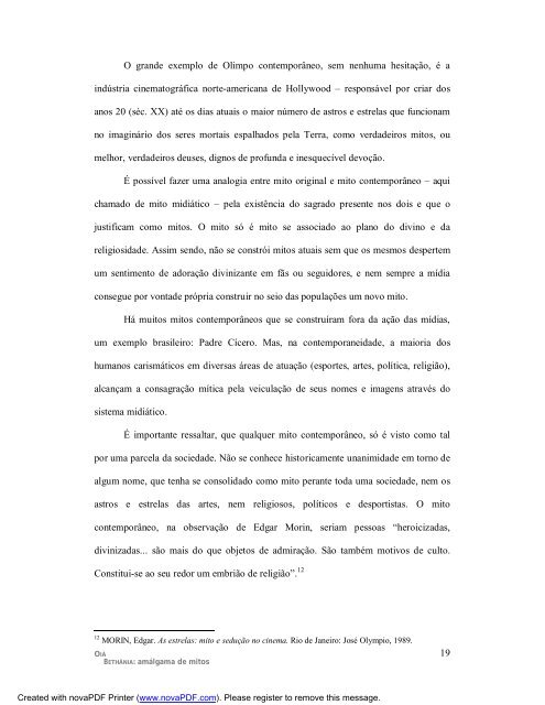 amálgama de mitos - Facom - Universidade Federal da Bahia