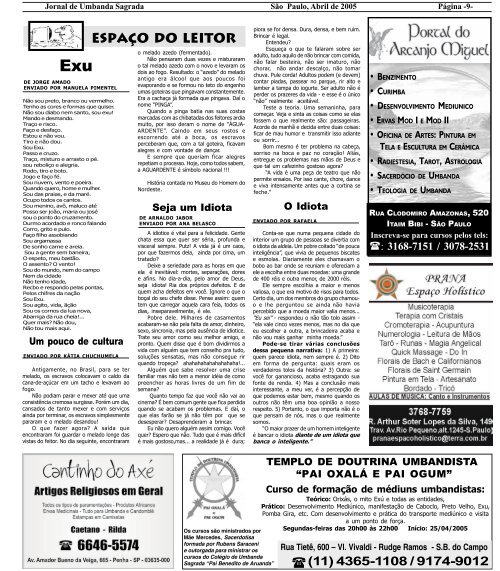 Ano 6 Ed 060 Abr 2005 - Colégio de Umbanda Sagrada Pena Branca
